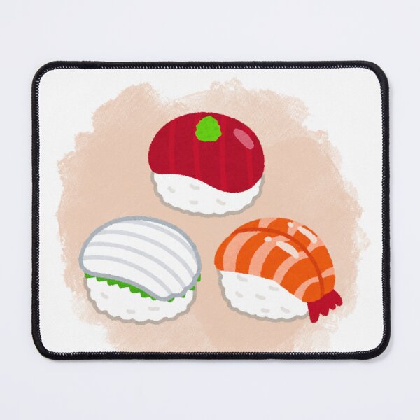 Item preview, three sushi designed and sold by KaternArt.