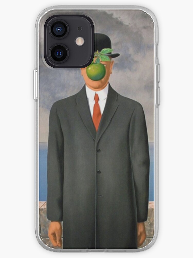 Der Sohn Des Wiedergeborenen Mannes Magritte Iphone Hulle Cover Von Arthistory Redbubble