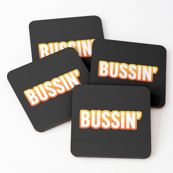 Item preview, Bussin in Bold Hot Orange Outline  designed and sold by Memes N Lore .
