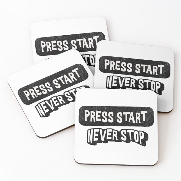Item preview, Press Start Never Stop Gaming Design designed and sold by Charcoalart.