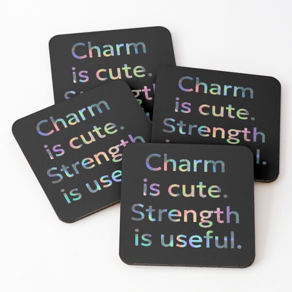 Item preview, Charm is cute. Strength is useful. designed and sold by WitInNuKicks.