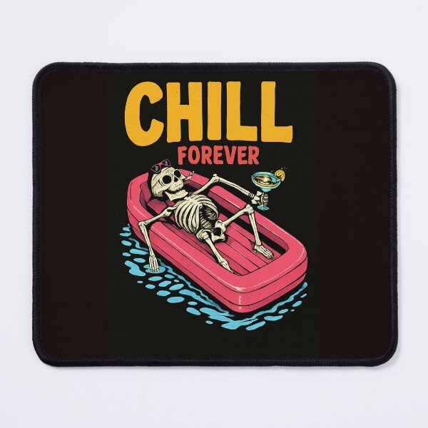Item preview, Skeleton Relaxing on Inflatable Pool Float designed and sold by Rue Market.