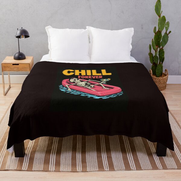 Item preview, Skeleton Relaxing on Inflatable Pool Float designed and sold by Rue Market.