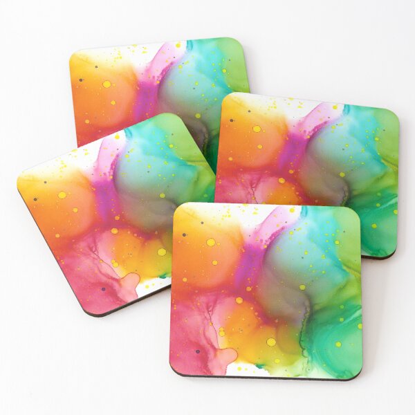 Item preview, Tropical Splash Rainbow Ink Abstract designed and sold by Barbie Rebranded.