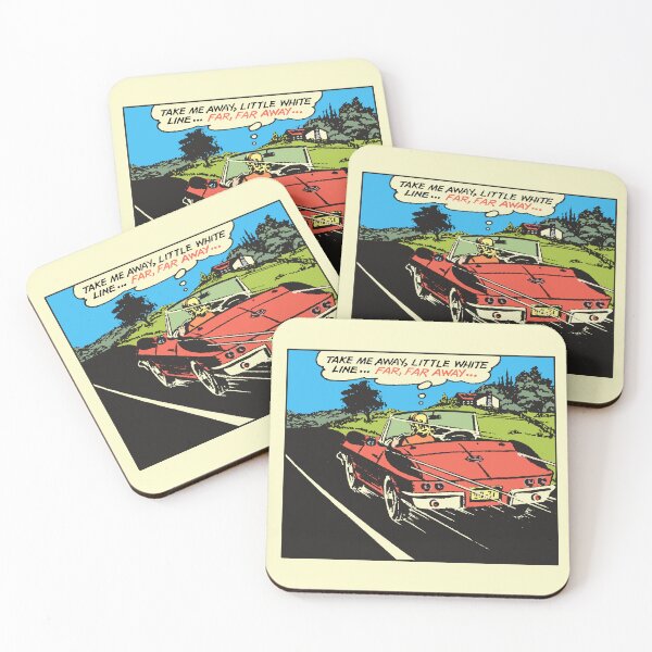 Item preview, Little Red Corvette Runaway Pop Art • Hotter Than Georgia Asphalt designed and sold by wmxdesign.