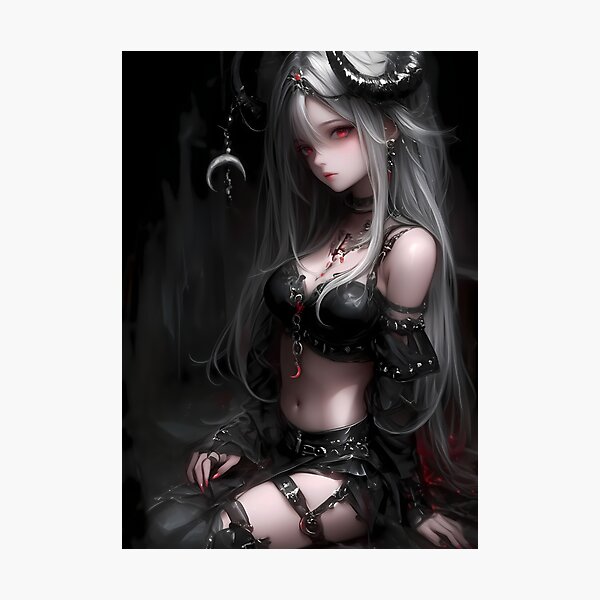 Artikelvorschau, Sexy nächtliche Monddämonin Anime Girl Gothic Seduction Quest entworfen und verkauft von mildaclairmo.
