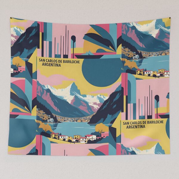 Item preview, San Carlos de Bariloche Argentina Vintage Travel Tourism designed and sold by TravelersGems.