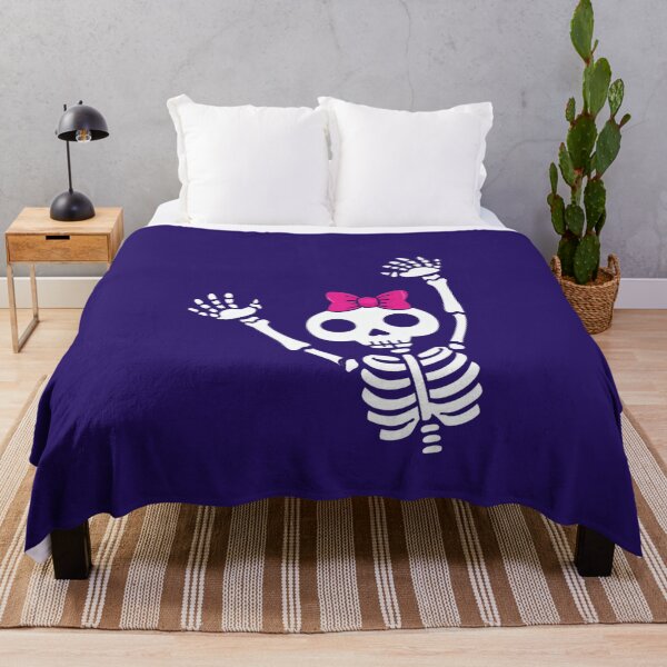Item preview, Playful Skeleton With Pink Bow designed and sold by Rue Market.