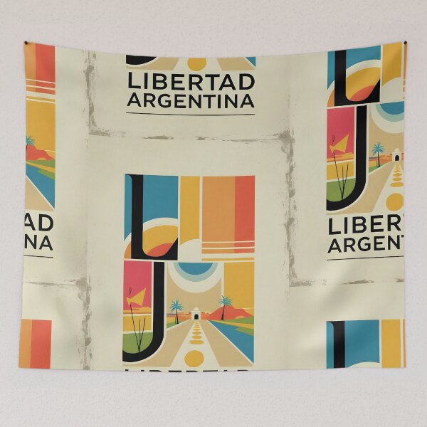 Item preview, Libertad Argentina Vintage Travel Tourism designed and sold by TravelersGems.