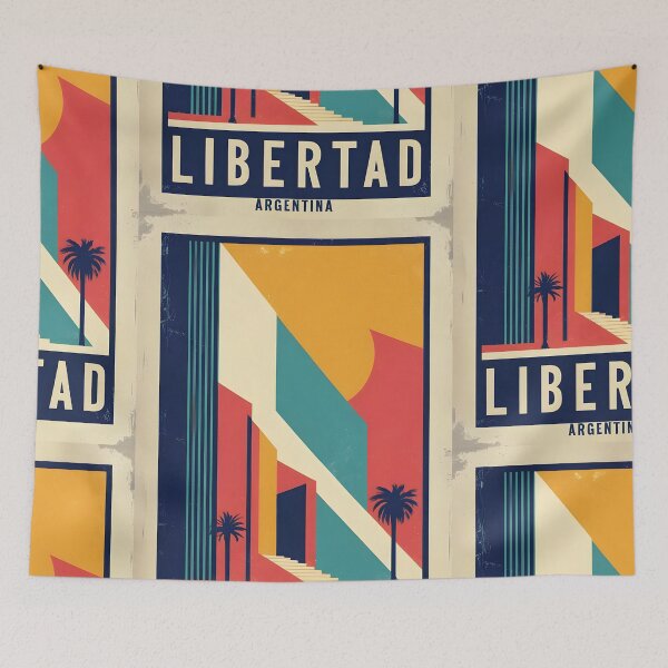 Item preview, Libertad Argentina Vintage Travel Tourism designed and sold by TravelersGems.