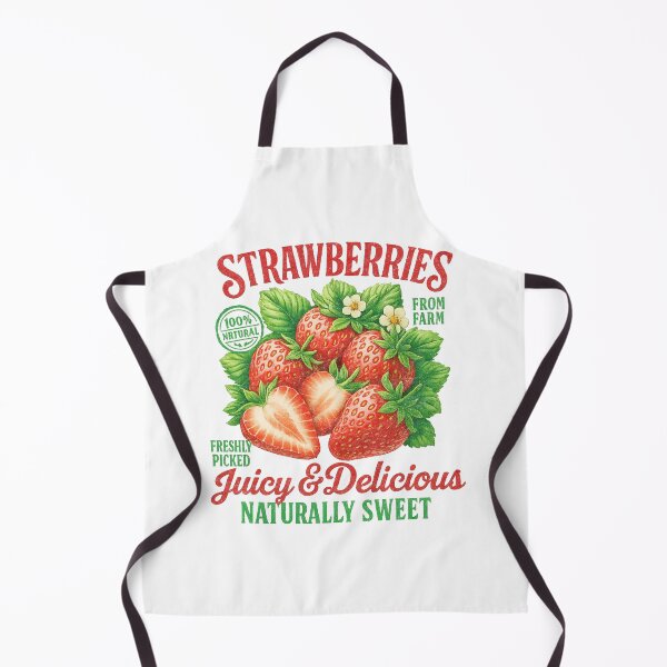 Item preview, Sweet Strawberries Vintage Fruit Label Retro designed and sold by TynesDesign.
