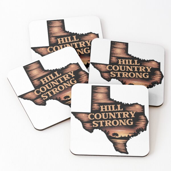 Item preview, Hill Country Strong – Rustic Texas Sunset Design – Western Country Pride – Texas State Outline Graphic for Southern Style Lovers designed and sold by CoastalEmp.