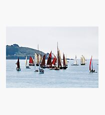 Falmouth Parade of Sail and Power at St Anthony Lighthouse Photographic Print