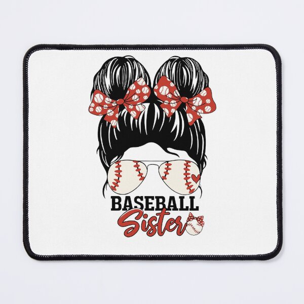 Item preview, Baseball Sister Girl Bun Design with Bow and Sunglasses designed and sold by haitrieuic96.