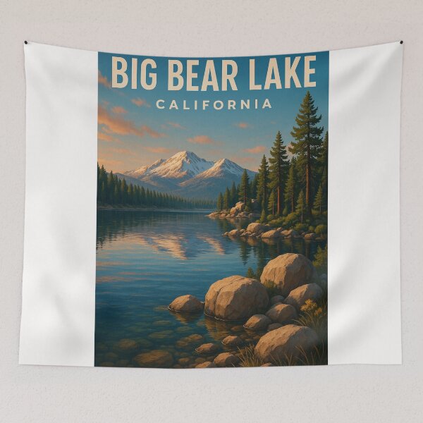 Item preview, Big Bear Lake California Alpine View designed and sold by Places On Earth.