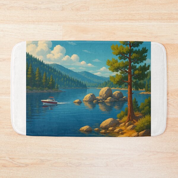 Item preview, Big Bear Lake Boating and Pines designed and sold by Places On Earth.