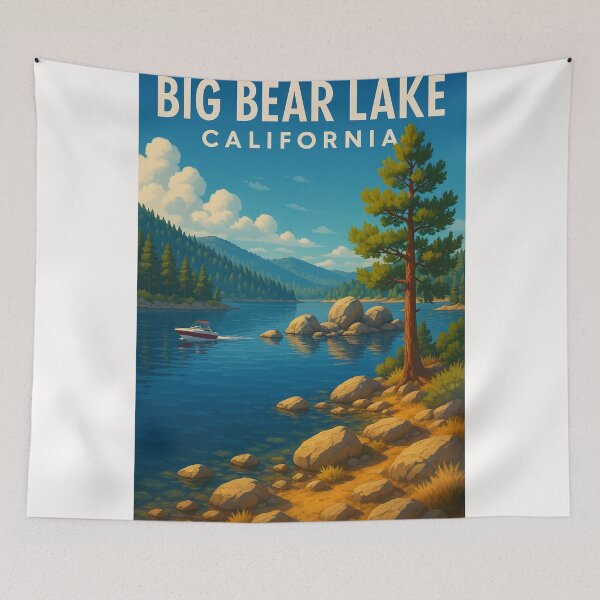 Item preview, Big Bear Lake Boating and Pines designed and sold by Places On Earth.