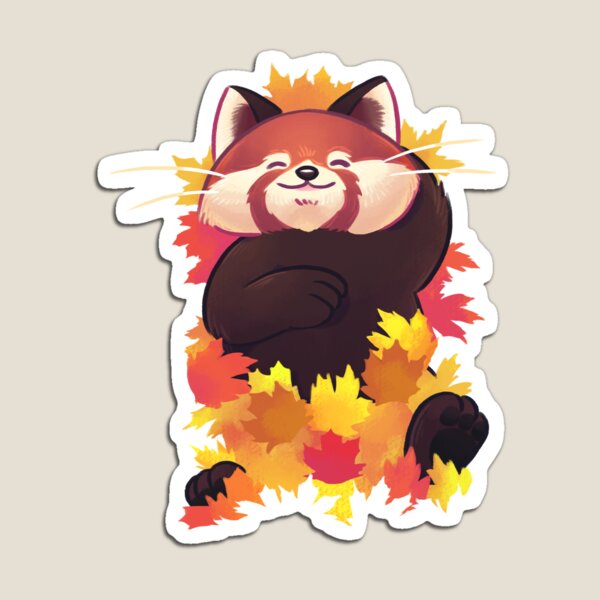 Relaxing Red Panda Magnet