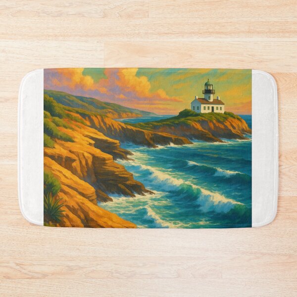 Item preview, Point Loma Lighthouse Sunset San Diego designed and sold by Places On Earth.
