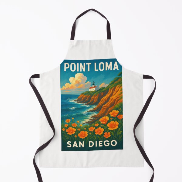 Item preview, Point Loma Lighthouse and California Poppies designed and sold by Places On Earth.