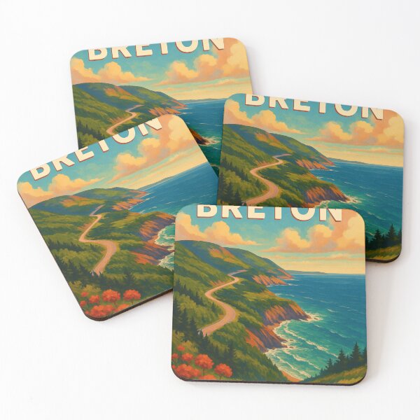 Item preview, Cape Breton Coastal Road Sunset designed and sold by Places On Earth.