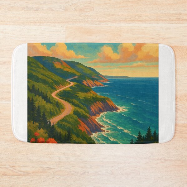 Item preview, Cape Breton Coastal Road Sunset designed and sold by Places On Earth.