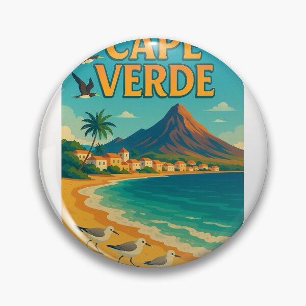 Item preview, Cape Verde Beach and Birds Coastal Scene designed and sold by Places On Earth.