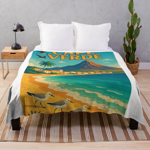 Item preview, Cape Verde Beach and Birds Coastal Scene designed and sold by Places On Earth.