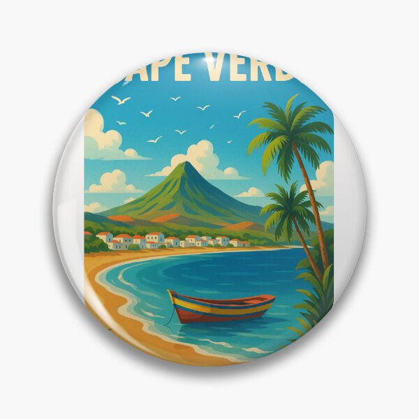 Item preview, Cape Verde Volcano and Boat Bay designed and sold by Places On Earth.