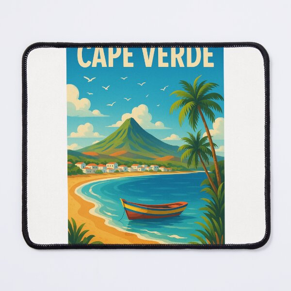 Item preview, Cape Verde Volcano and Boat Bay designed and sold by Places On Earth.