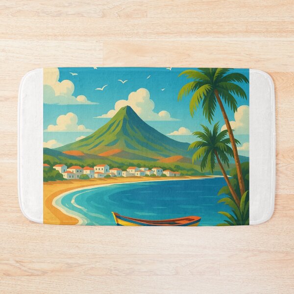 Item preview, Cape Verde Volcano and Boat Bay designed and sold by Places On Earth.