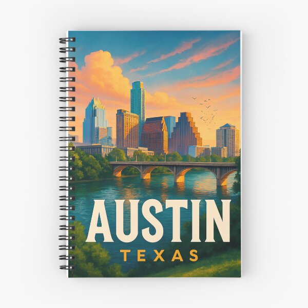 Item preview, Austin Texas Skyline and River Sunset designed and sold by Places On Earth.