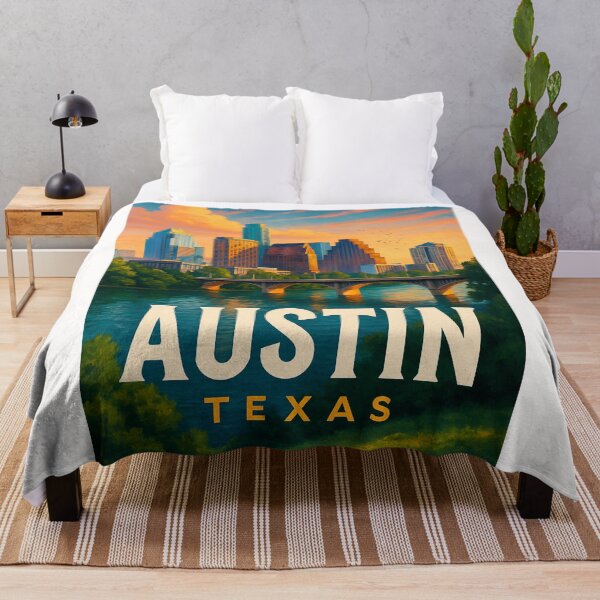 Item preview, Austin Texas Skyline and River Sunset designed and sold by Places On Earth.
