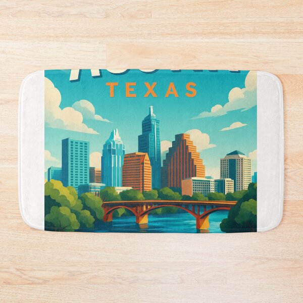 Item preview, Austin Texas Skyline and Bridge View designed and sold by Places On Earth.