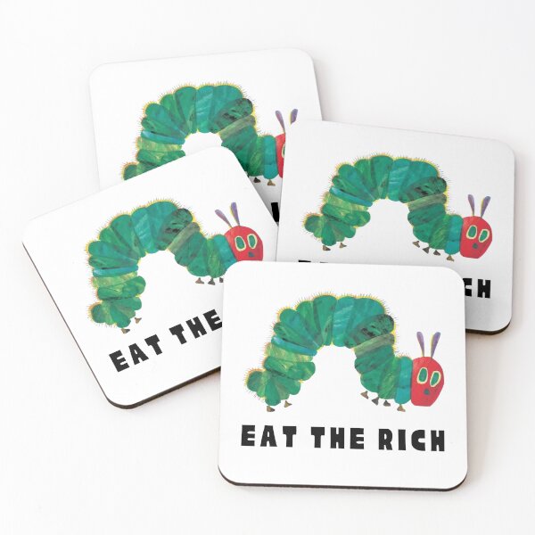 Item preview, The Hungry Caterpillar Says Eat the Rich – Parody Design designed and sold by Ren's Red.