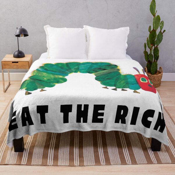 Item preview, The Hungry Caterpillar Says Eat the Rich – Parody Design designed and sold by Ren's Red.