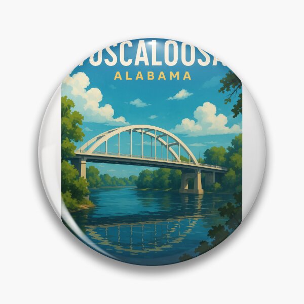 Item preview, Tuscaloosa Alabama Bridge and River Scene designed and sold by Places On Earth.