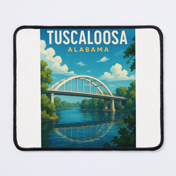 Item preview, Tuscaloosa Alabama Bridge and River Scene designed and sold by Places On Earth.