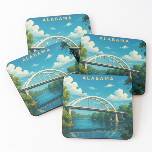 Item preview, Tuscaloosa Alabama Bridge and River Scene designed and sold by Places On Earth.