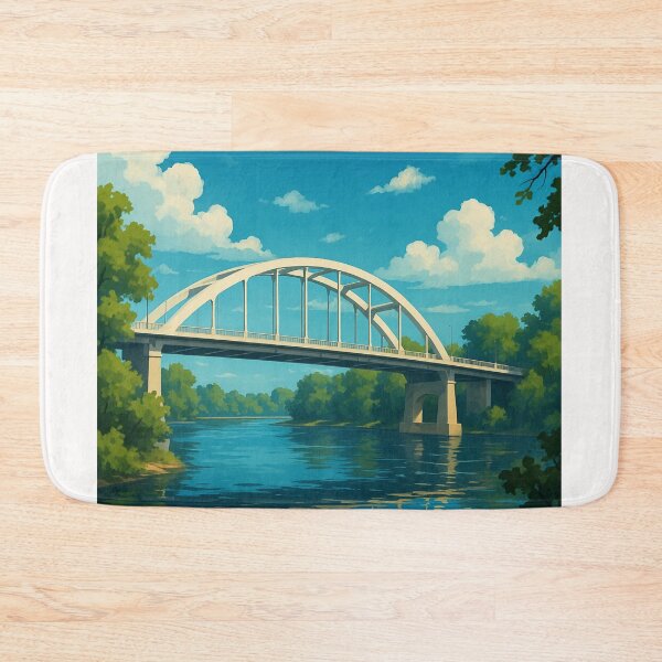 Item preview, Tuscaloosa Alabama Bridge and River Scene designed and sold by Places On Earth.
