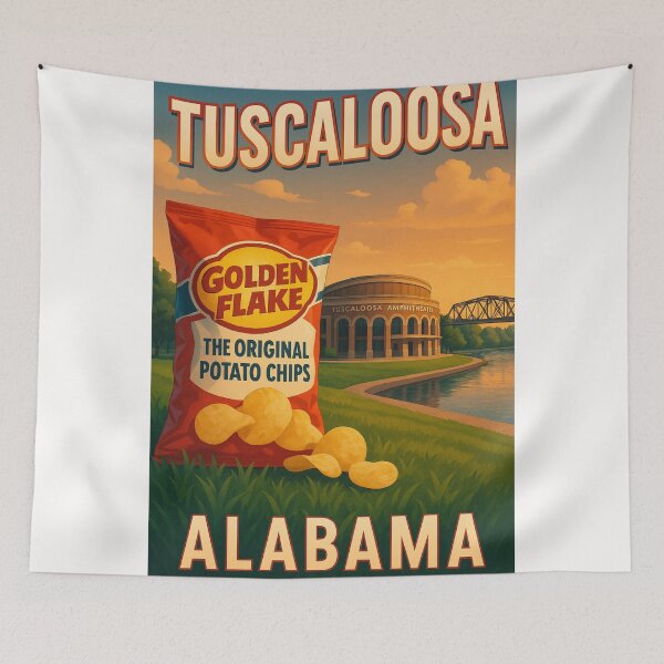 Item preview, Tuscaloosa Amphitheater and Golden Flake Tribute designed and sold by Places On Earth.