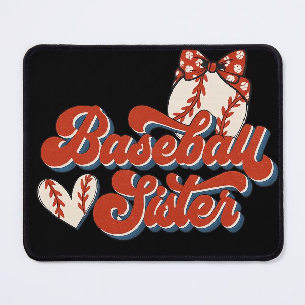 Item preview, Baseball Sister Script Design with Heart and Bow Graphic designed and sold by haitrieuic96.