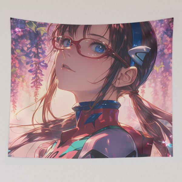 Item preview, Makinami Mari Illustrious Lantern Wisteria Neon Genesis Evangelion Anime designed and sold by mildaclairmo.