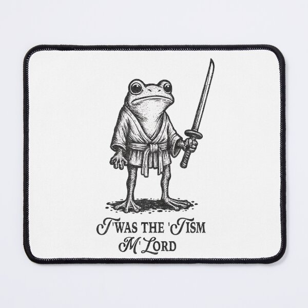 Item preview, Funny T'was the 'Tism M'Lord Funny Medieval Knight Frog  designed and sold by TynesDesign.