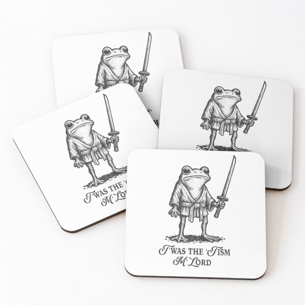 Item preview, Funny T'was the 'Tism M'Lord Funny Medieval Knight Frog  designed and sold by TynesDesign.