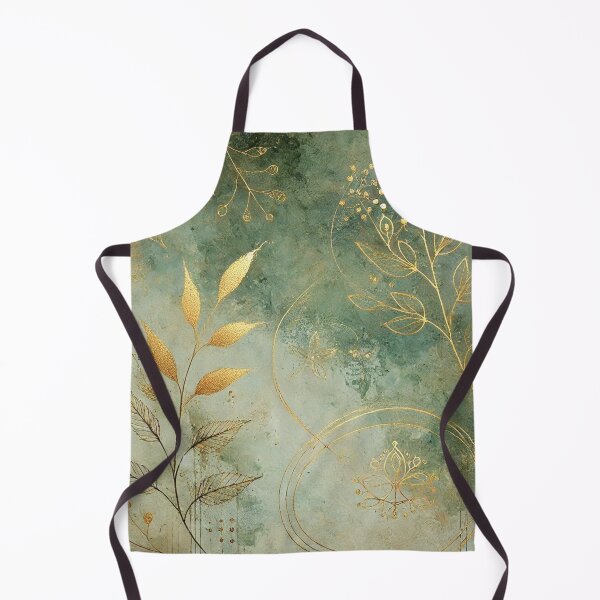 Item preview, Whispers of Verdant Gold Abstract Art Collection designed and sold by Dream Bloom Gallery.