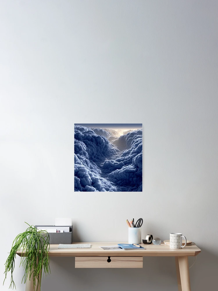 Thumbnail 2 of 3, Poster, CLOUD ABYSS designed and sold by DRENCHEDnAI.