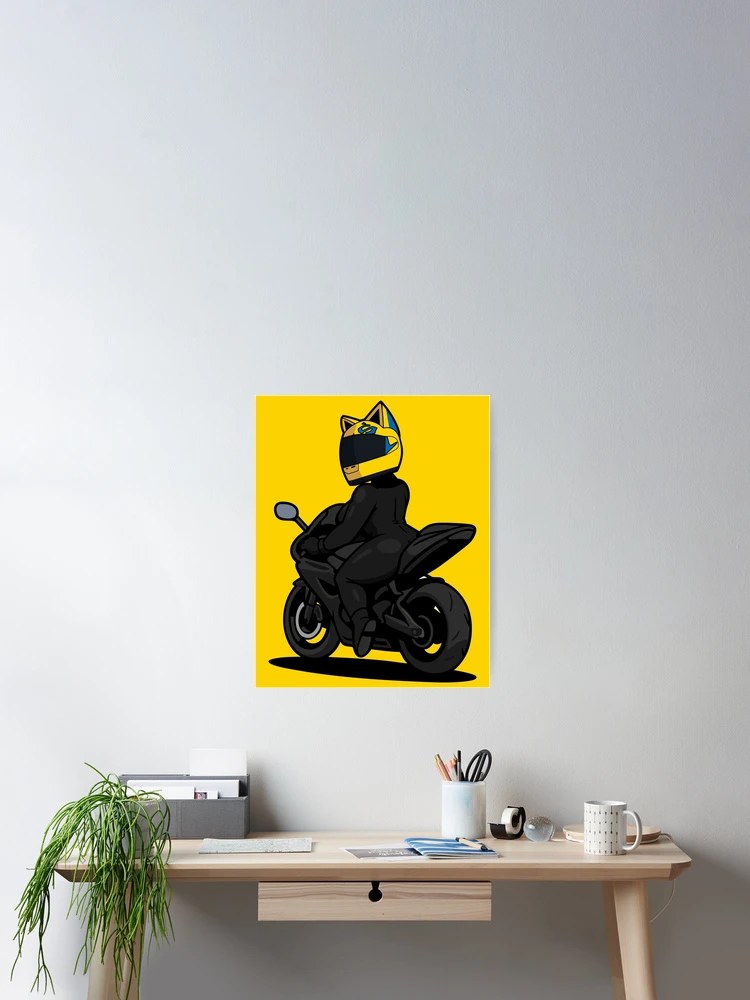 Thumbnail 2 of 3, Poster, Celty the Silent Rider designed and sold by Sakuga Drip.