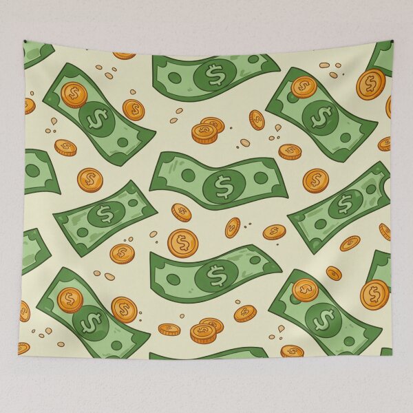 Item preview, Cartoon Money Pattern designed and sold by MySignatureItems.