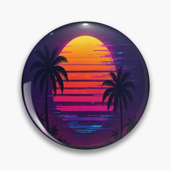 Artikelvorschau, Retro Vaporwave Sonnenuntergang entworfen und verkauft von CyangProduct.